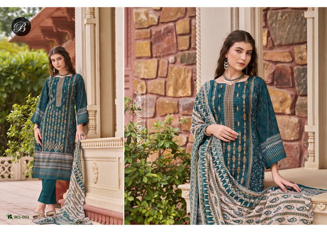 Bin Saeed Vol 7 By Belliza Digital Printed Cotton Dress Material Wholesale Price In Surat
